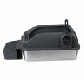 Stainless Steel Large Cat Litter Box with High Sides and Easy Clean Design - Grey