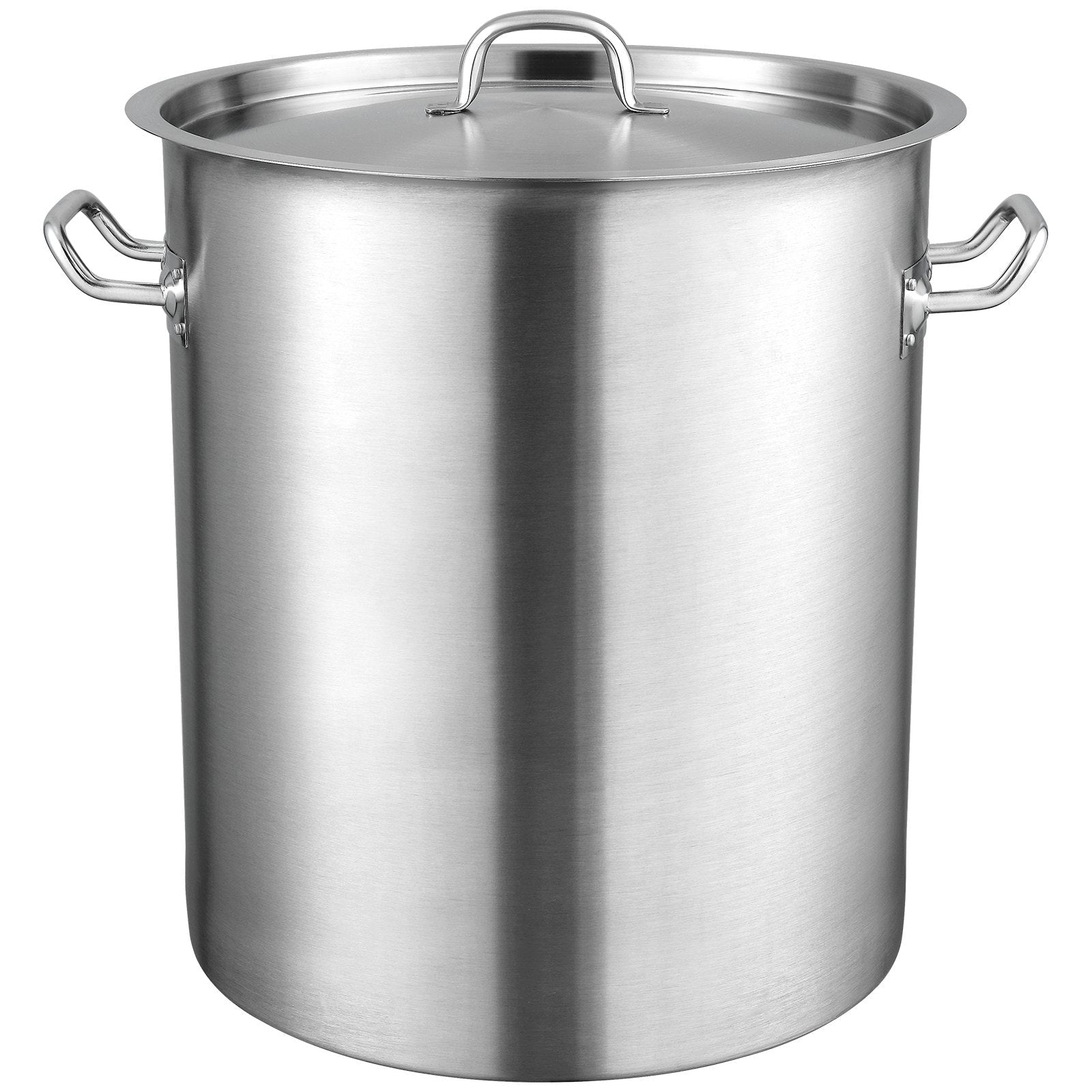 Stainless Steel Stockpot, 42 Quart Large Cooking Pots, Multipurpose Cookware Sauce Pot with Lid & Handle, Heavy Duty Commercial Grade Stock Pot, Sanding Treatment, for Large Groups Events Silver - Appliances > Kitchen Appliances > Food Warmers & Chafing Dishes - Rivercity House & Home Co. (ABN 18 642 972 209) - Affordable Modern Furniture Australia