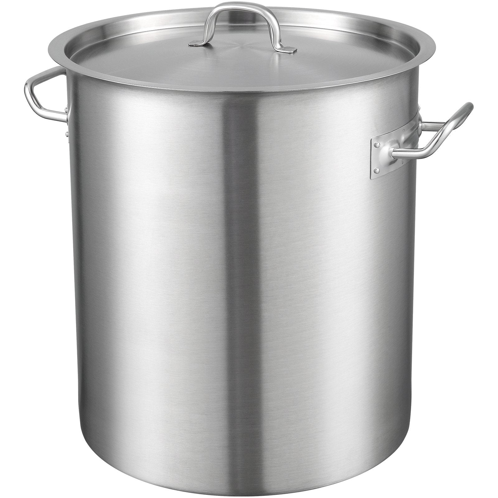 Stainless Steel Stockpot, 42 Quart Large Cooking Pots, Multipurpose Cookware Sauce Pot with Lid & Handle, Heavy Duty Commercial Grade Stock Pot, Sanding Treatment, for Large Groups Events Silver - Appliances > Kitchen Appliances > Food Warmers & Chafing Dishes - Rivercity House & Home Co. (ABN 18 642 972 209) - Affordable Modern Furniture Australia