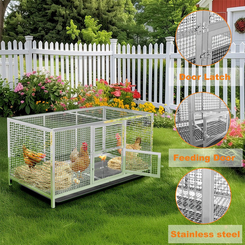 Stainless Steel XL Chicken Coop House - Pet Care > Coops & Hutches > Coop & Hutch Accessories - Rivercity House & Home Co. (ABN 18 642 972 209) - Affordable Modern Furniture Australia