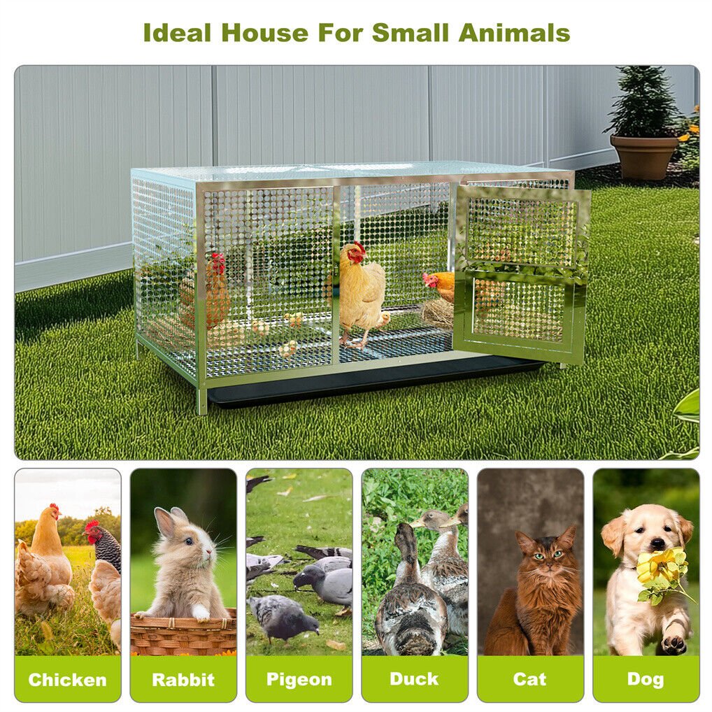 Stainless Steel XL Chicken Coop House - Pet Care > Coops & Hutches > Coop & Hutch Accessories - Rivercity House & Home Co. (ABN 18 642 972 209) - Affordable Modern Furniture Australia