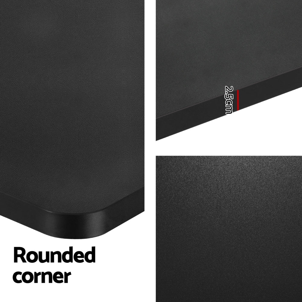 Standing Desk Electric Adjustable Sit Stand Desks White Black 140cm - Furniture > Office - Rivercity House & Home Co. (ABN 18 642 972 209) - Affordable Modern Furniture Australia