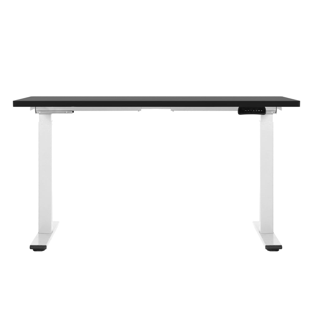 Standing Desk Electric Adjustable Sit Stand Desks White Black 140cm - Furniture > Office - Rivercity House & Home Co. (ABN 18 642 972 209) - Affordable Modern Furniture Australia