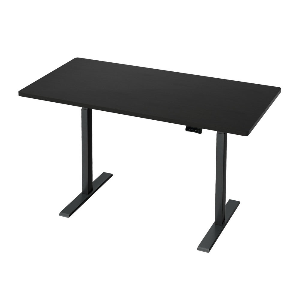 Standing Desk Electric Height Adjustable Sit Stand Desks Black 140cm - Furniture > Office - Rivercity House & Home Co. (ABN 18 642 972 209) - Affordable Modern Furniture Australia