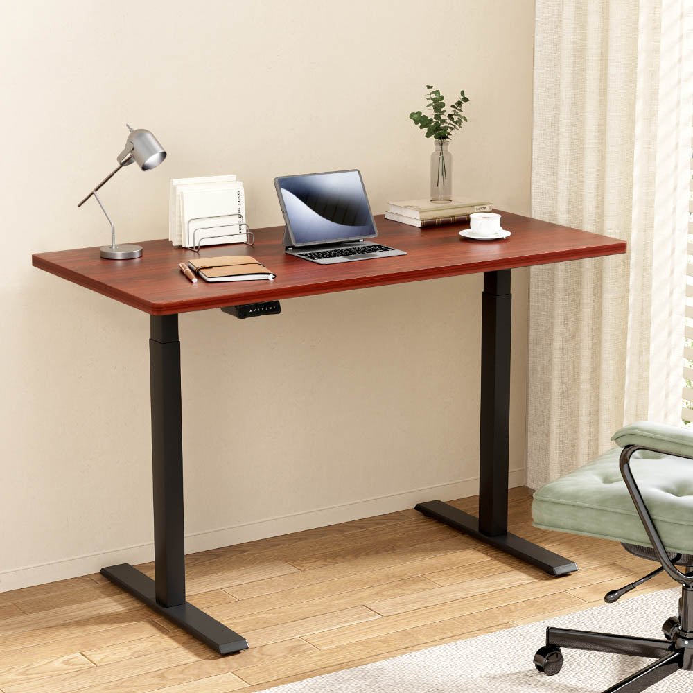 Standing Desk Electric Height Adjustable Sit Stand Desks Black Walnut - Furniture > Office - Rivercity House & Home Co. (ABN 18 642 972 209) - Affordable Modern Furniture Australia