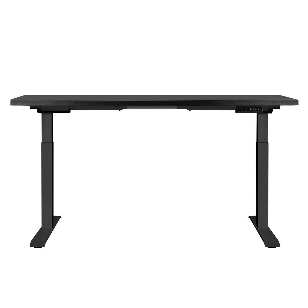 Standing Desk Electric Height Adjustable Sit Stand Desks Table Black - Furniture > Office - Rivercity House & Home Co. (ABN 18 642 972 209) - Affordable Modern Furniture Australia