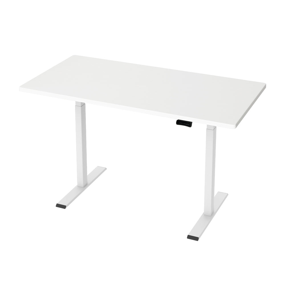 Standing Desk Electric Height Adjustable Sit Stand Desks White 140cm - Furniture > Office - Rivercity House & Home Co. (ABN 18 642 972 209) - Affordable Modern Furniture Australia