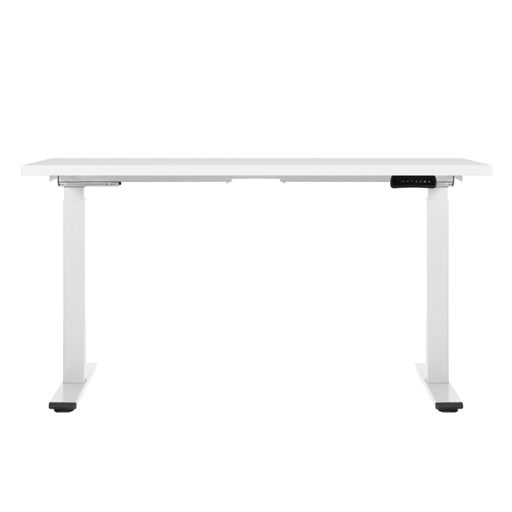 Standing Desk Electric Height Adjustable Sit Stand Desks White 140cm - Furniture > Office - Rivercity House & Home Co. (ABN 18 642 972 209) - Affordable Modern Furniture Australia