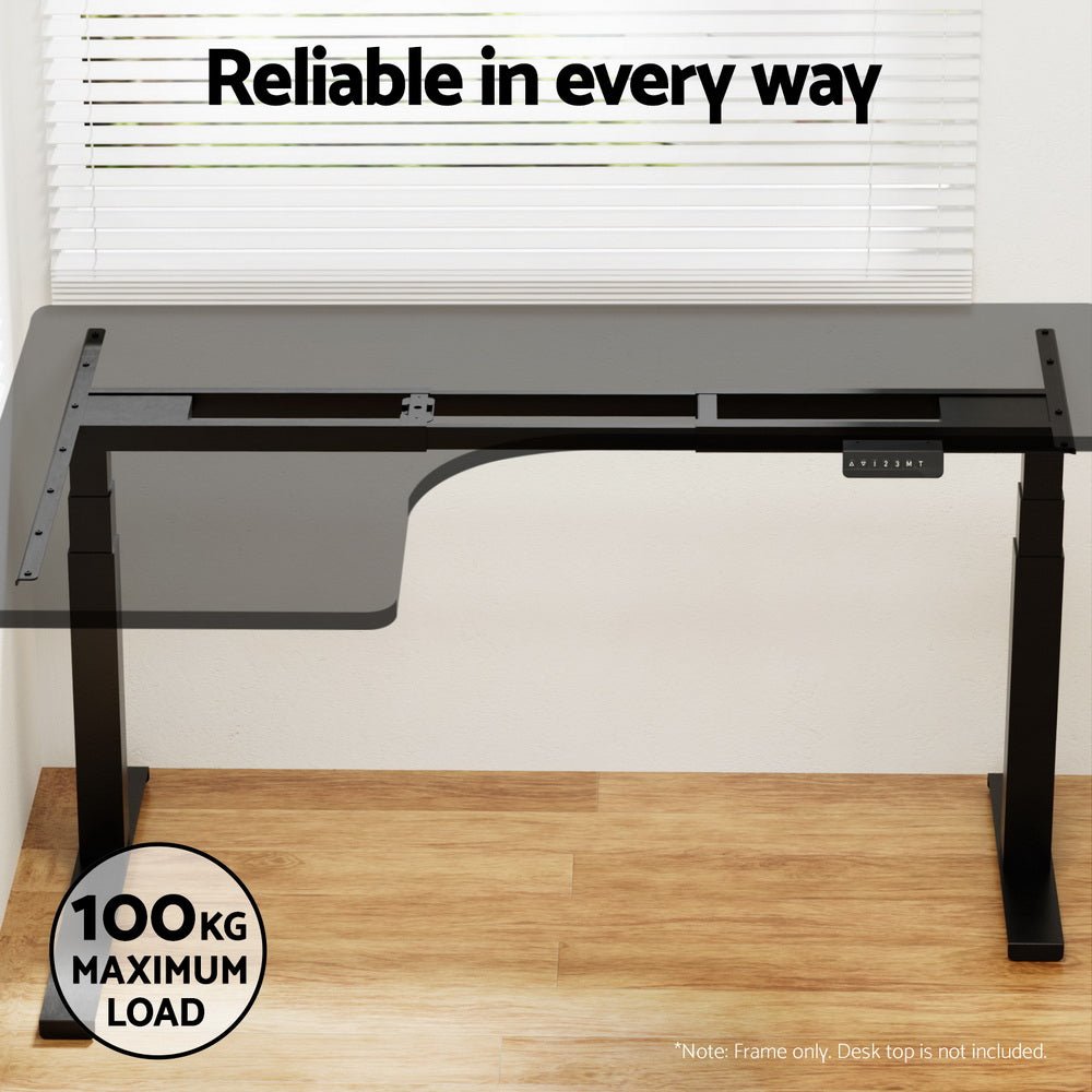 Standing Desk Frame Only L - shape Motorised - Furniture > Office - Rivercity House & Home Co. (ABN 18 642 972 209) - Affordable Modern Furniture Australia