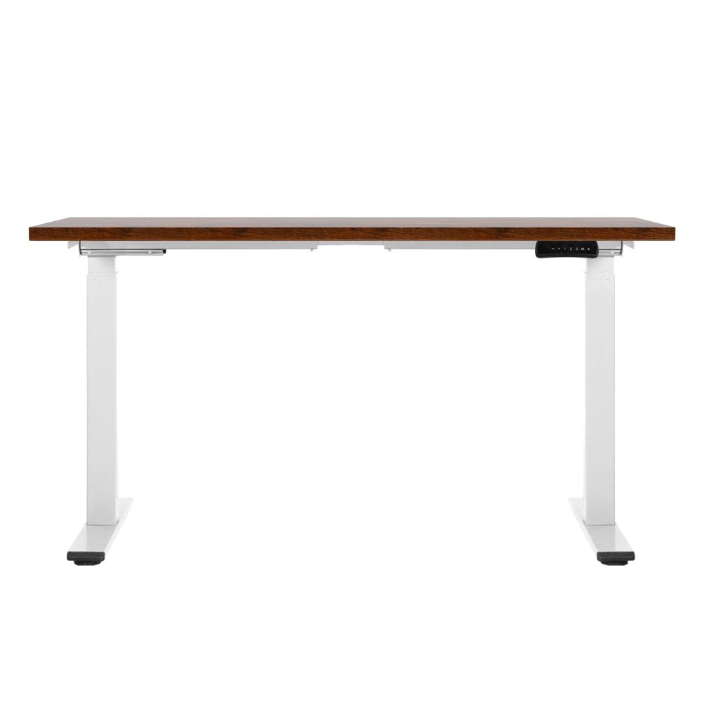 Standing Desk Motorised Dual Motor 120CM Rustic Brwon - Furniture > Office > Desks - Rivercity House & Home Co. (ABN 18 642 972 209) - Affordable Modern Furniture Australia