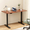 Motorised Dual Motor Standing Desk 120cm - Rustic Brown