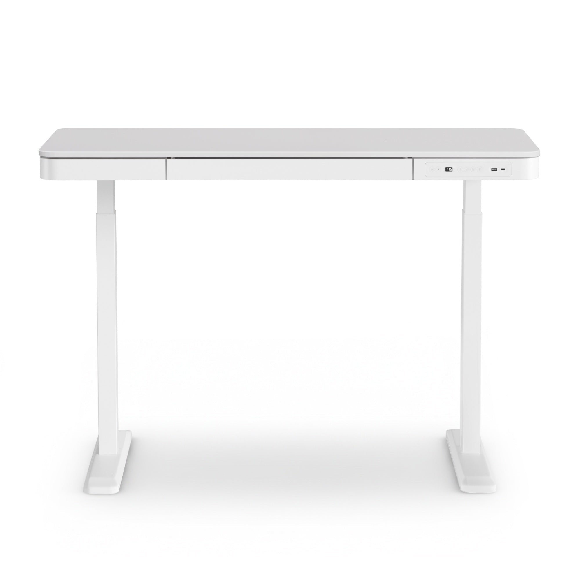 Standing Desk Motorised Electric Desks Drawer 120CM White - Furniture > Office > Desks - Rivercity House & Home Co. (ABN 18 642 972 209) - Affordable Modern Furniture Australia