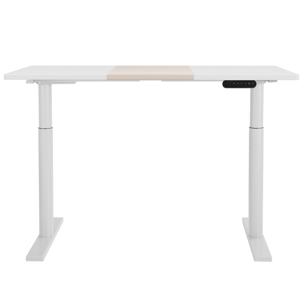 Standing Desk Motorised Electric Dual Motor 140CM White Pine - Furniture > Office - Rivercity House & Home Co. (ABN 18 642 972 209) - Affordable Modern Furniture Australia