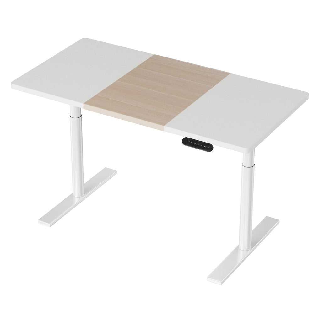 Standing Desk Motorised Electric Dual Motor Splice White Pine 120CM - Furniture > Office - Rivercity House & Home Co. (ABN 18 642 972 209) - Affordable Modern Furniture Australia