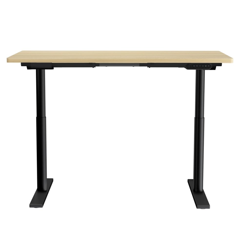 Standing Desk Motorised Electric Dual Motor White Oak 120CM - Furniture > Office > Desks - Rivercity House & Home Co. (ABN 18 642 972 209) - Affordable Modern Furniture Australia