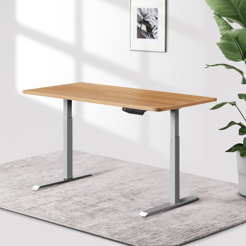 Standing Desk Motorised Electric Height Adjustable Laptop Computer Table 120cm Dual Motor - Rivercity House & Home Co. (ABN 18 642 972 209) - Affordable Modern Furniture Australia