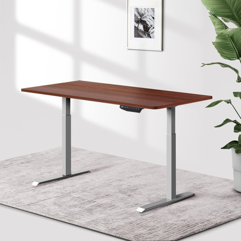 Standing Desk Motorised Electric Height Adjustable Laptop Computer Table Riser 120cm Dual Motor - Rivercity House & Home Co. (ABN 18 642 972 209) - Affordable Modern Furniture Australia