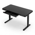 Motorised Electric Standing Desk 120CM Tempered Glass Top with Drawer - Black