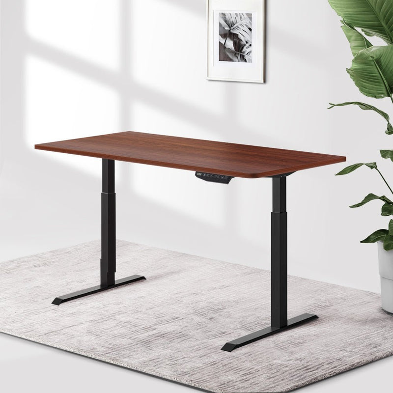 Standing Desk Sit Stand Motorised Electric Frame Computer Laptop Table 120cm Dual Motor - Rivercity House & Home Co. (ABN 18 642 972 209) - Affordable Modern Furniture Australia