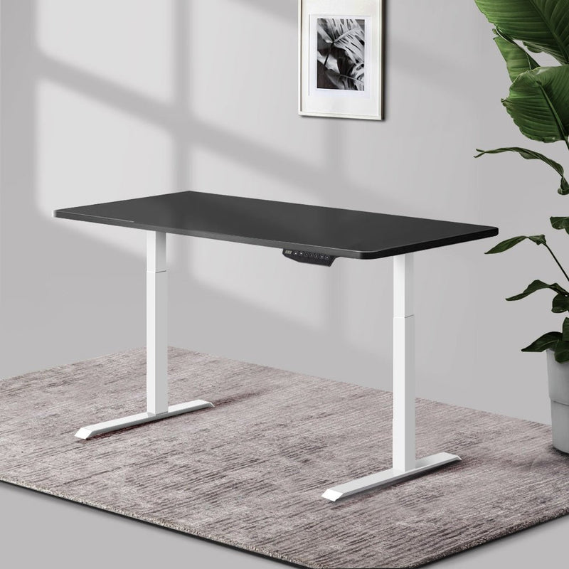 Standing Desk Sit Stand Table Riser Motorised Electric Laptop Computer Desks Dual Motor 120cm - Rivercity House & Home Co. (ABN 18 642 972 209) - Affordable Modern Furniture Australia