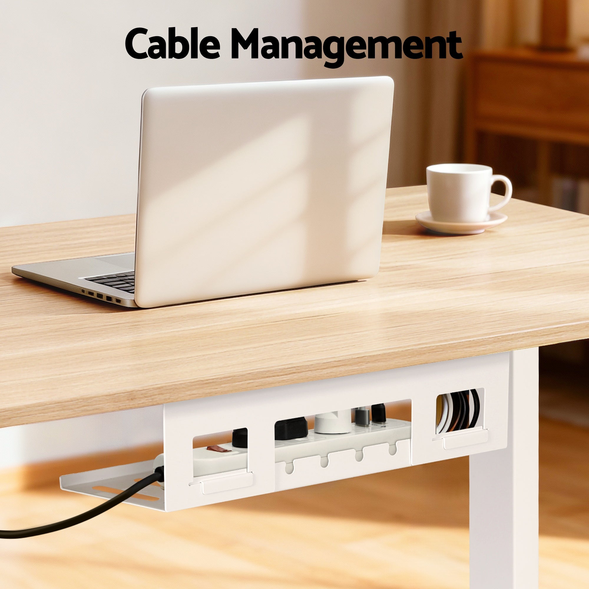Standing Desk Sit Stand Touch Control Electric Oak 140CM - Furniture > Office > Desks - Rivercity House & Home Co. (ABN 18 642 972 209) - Affordable Modern Furniture Australia