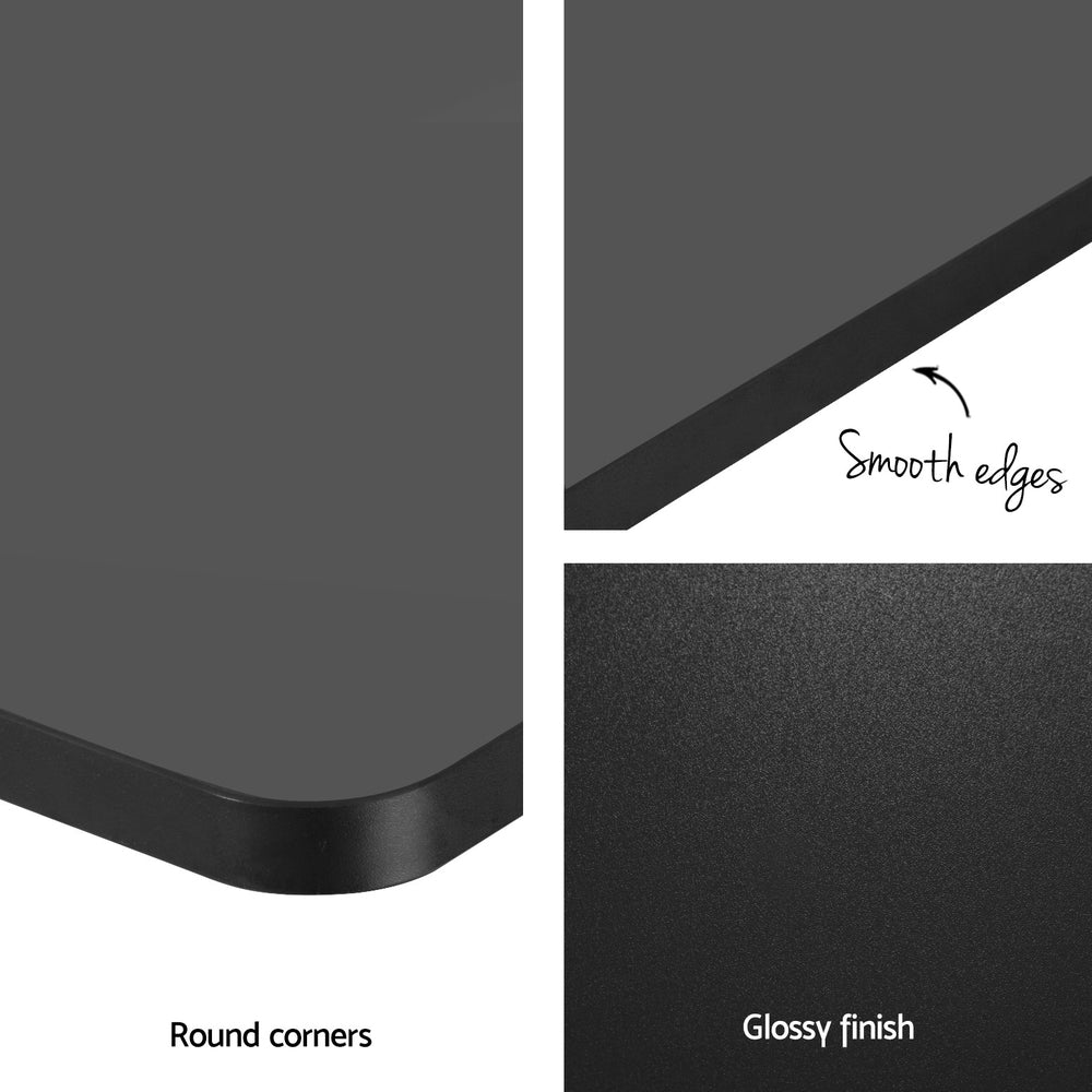 Standing Desk Top L - shape Black 160CM - Furniture > Office - Rivercity House & Home Co. (ABN 18 642 972 209) - Affordable Modern Furniture Australia