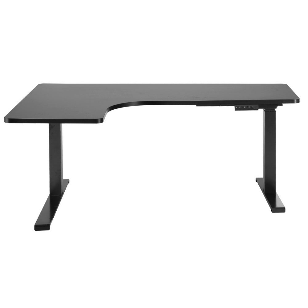 Standing Desks L - shape Motorised 160CM Black - Furniture > Office - Rivercity House & Home Co. (ABN 18 642 972 209) - Affordable Modern Furniture Australia