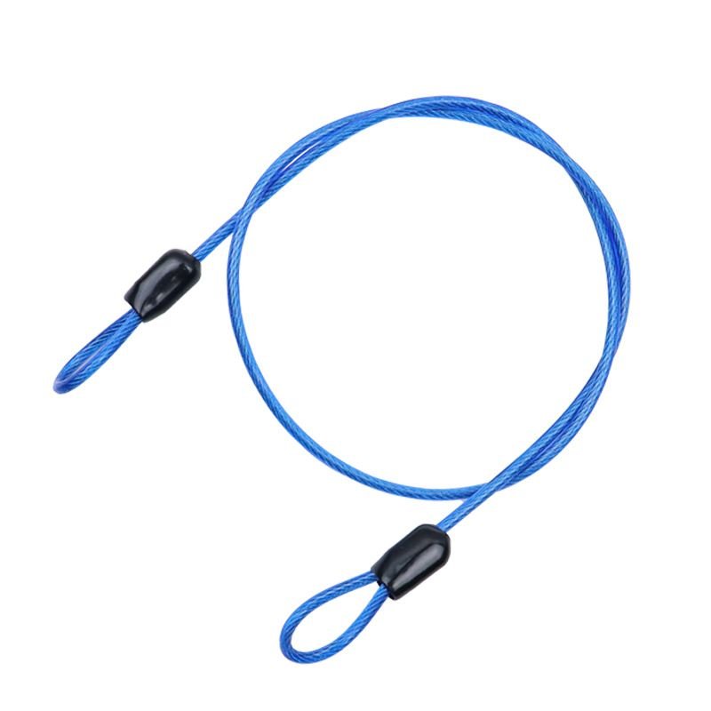 Steel Bicycle Security Cable Lock 1 m Flexible Anti-Theft Loop for Frames and Wheels - Blue - Sports & Fitness > Bikes & Accessories > Bicycle Parts - Rivercity House & Home Co. (ABN 18 642 972 209) - Affordable Modern Furniture Australia