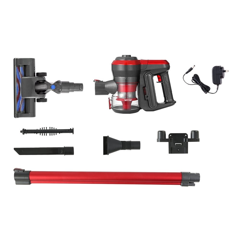 Stick Vacuum Cleaner Brushless Cordless 250W Red - Appliances > Vacuum Cleaners > Stick Vacuums - Rivercity House & Home Co. (ABN 18 642 972 209) - Affordable Modern Furniture Australia