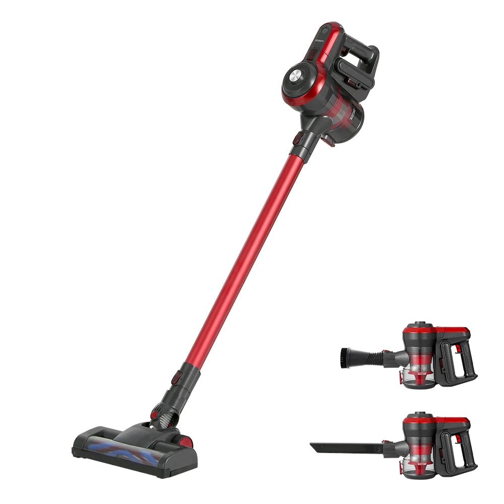 Stick Vacuum Cleaner Brushless Cordless 250W Red - Appliances > Vacuum Cleaners > Stick Vacuums - Rivercity House & Home Co. (ABN 18 642 972 209) - Affordable Modern Furniture Australia