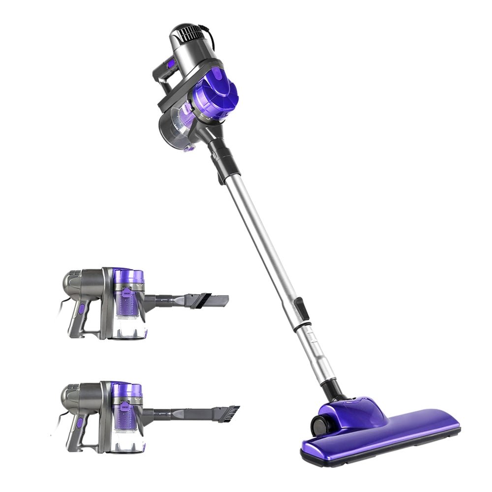Stick Vacuum Cleaner Handheld Corded 450W Purple - Appliances > Vacuum Cleaners > Stick Vacuums - Rivercity House & Home Co. (ABN 18 642 972 209) - Affordable Modern Furniture Australia