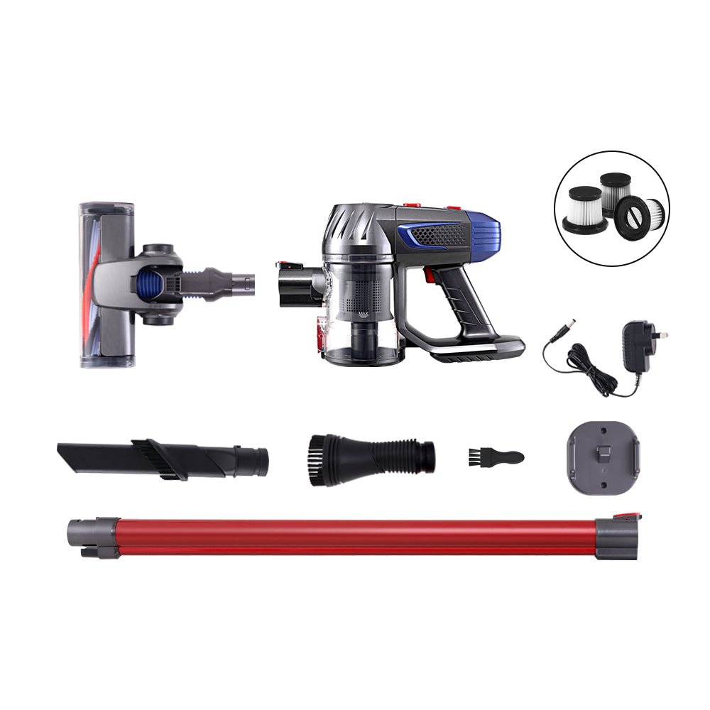 Stick Vacuum Cleaner HEPA Filter Red 150W - Appliances > Vacuum Cleaners > Stick Vacuums - Rivercity House & Home Co. (ABN 18 642 972 209) - Affordable Modern Furniture Australia