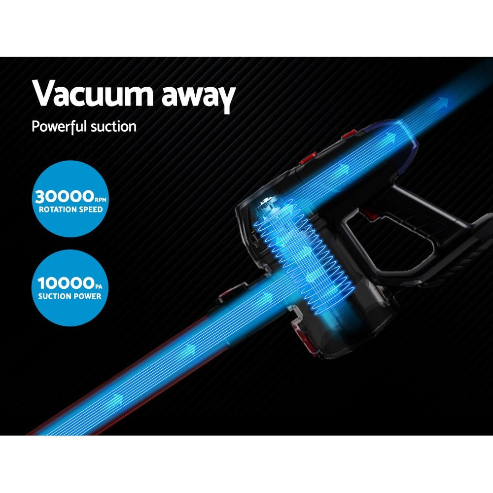 Stick Vacuum Cleaner HEPA Filter Red 150W - Appliances > Vacuum Cleaners > Stick Vacuums - Rivercity House & Home Co. (ABN 18 642 972 209) - Affordable Modern Furniture Australia