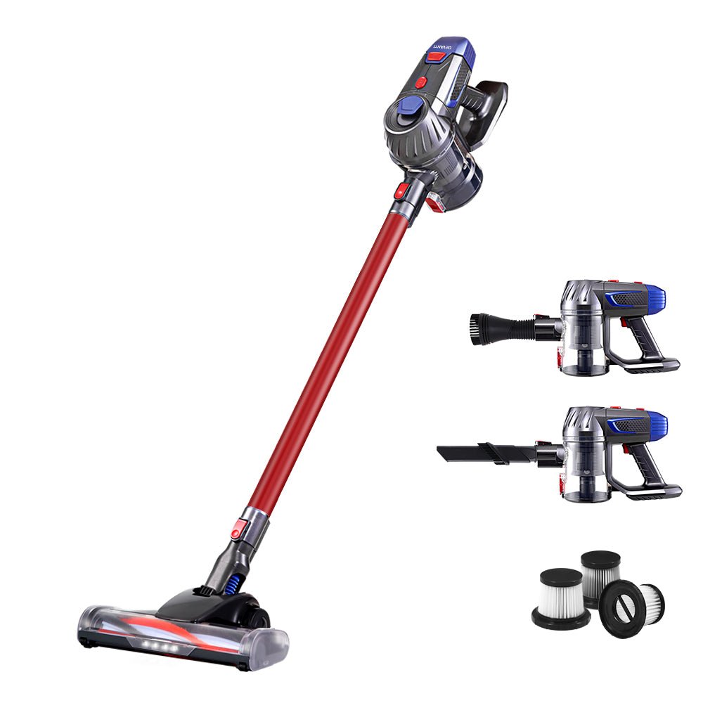 Stick Vacuum Cleaner HEPA Filter Red 150W - Appliances > Vacuum Cleaners > Stick Vacuums - Rivercity House & Home Co. (ABN 18 642 972 209) - Affordable Modern Furniture Australia