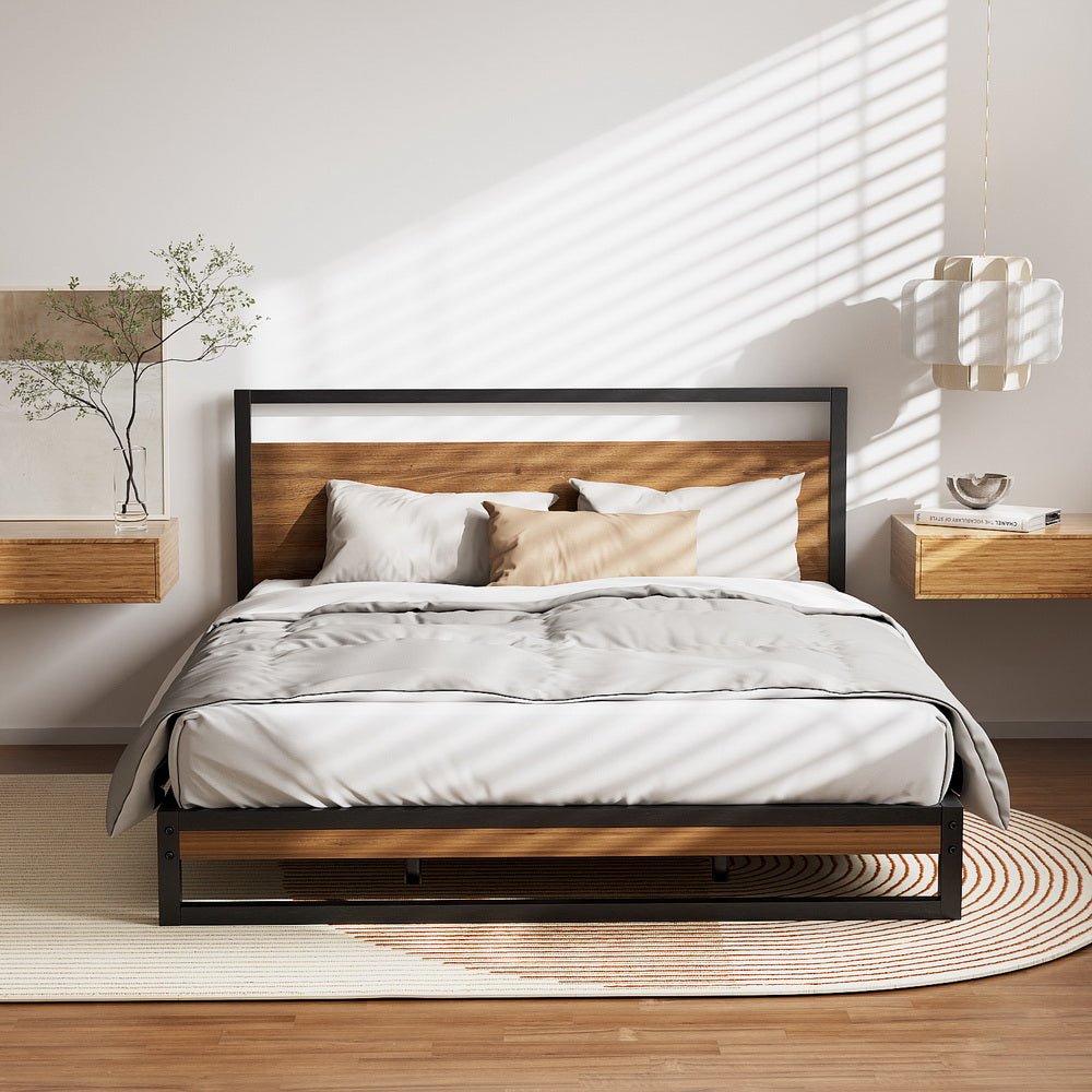 Stockton King Bed Frame - Rivercity House & Home Co. (ABN 18 642 972 209) - Affordable Modern Furniture Australia