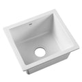 Granite Stone Kitchen Sink 460x410mm Under/Topmount Basin Bowl - White