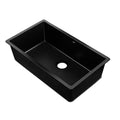 Stone Kitchen Sink 790x450mm Granite Composite Under/Topmount Basin - Black