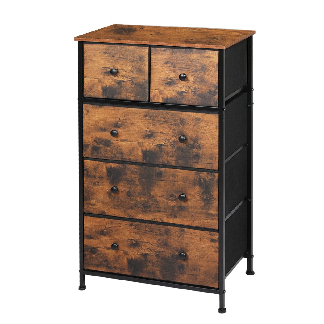 Storage Cabinet Tower Chest with 300 Pcs Drawers - Brown - Rivercity House & Home Co. (ABN 18 642 972 209) - Affordable Modern Furniture Australia