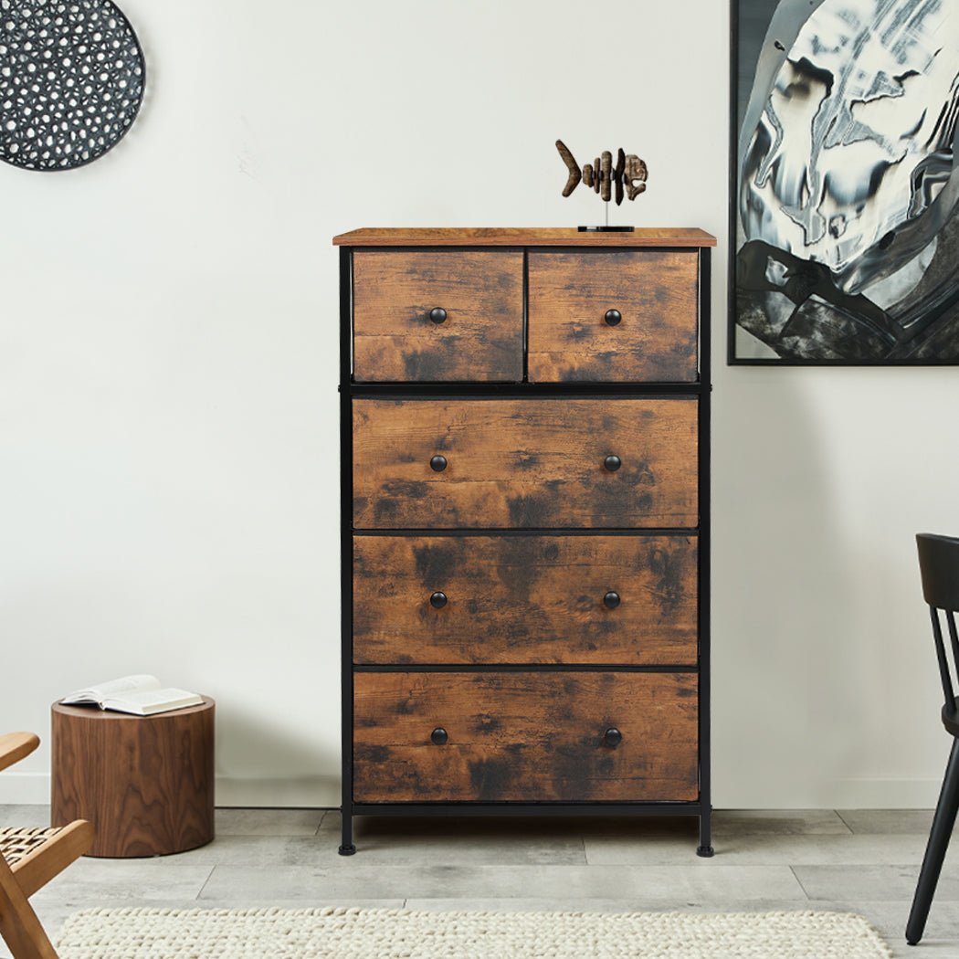 Storage Cabinet Tower Chest with 300 Pcs Drawers - Brown - Rivercity House & Home Co. (ABN 18 642 972 209) - Affordable Modern Furniture Australia