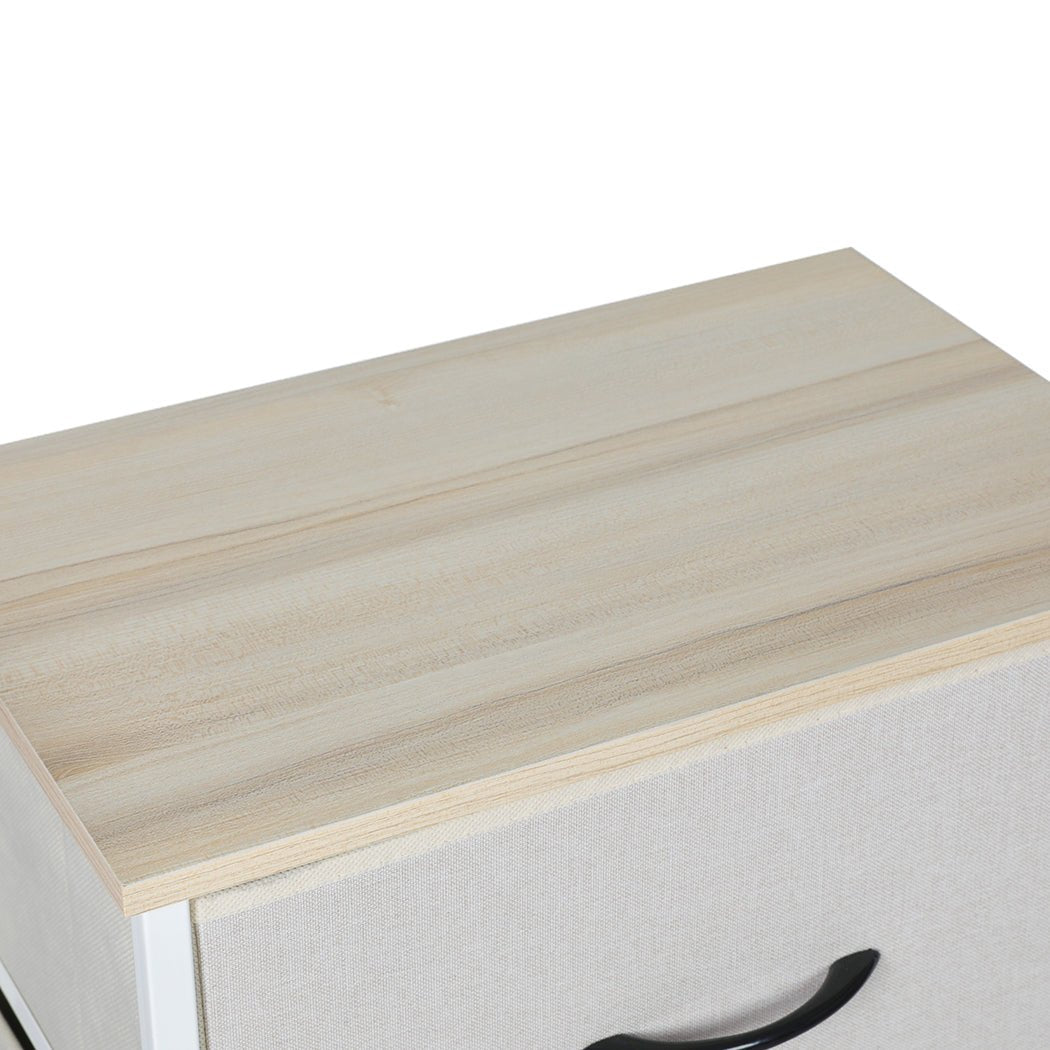 Storage Cabinet Tower Chest with 4 Drawers - Beige - Rivercity House & Home Co. (ABN 18 642 972 209) - Affordable Modern Furniture Australia