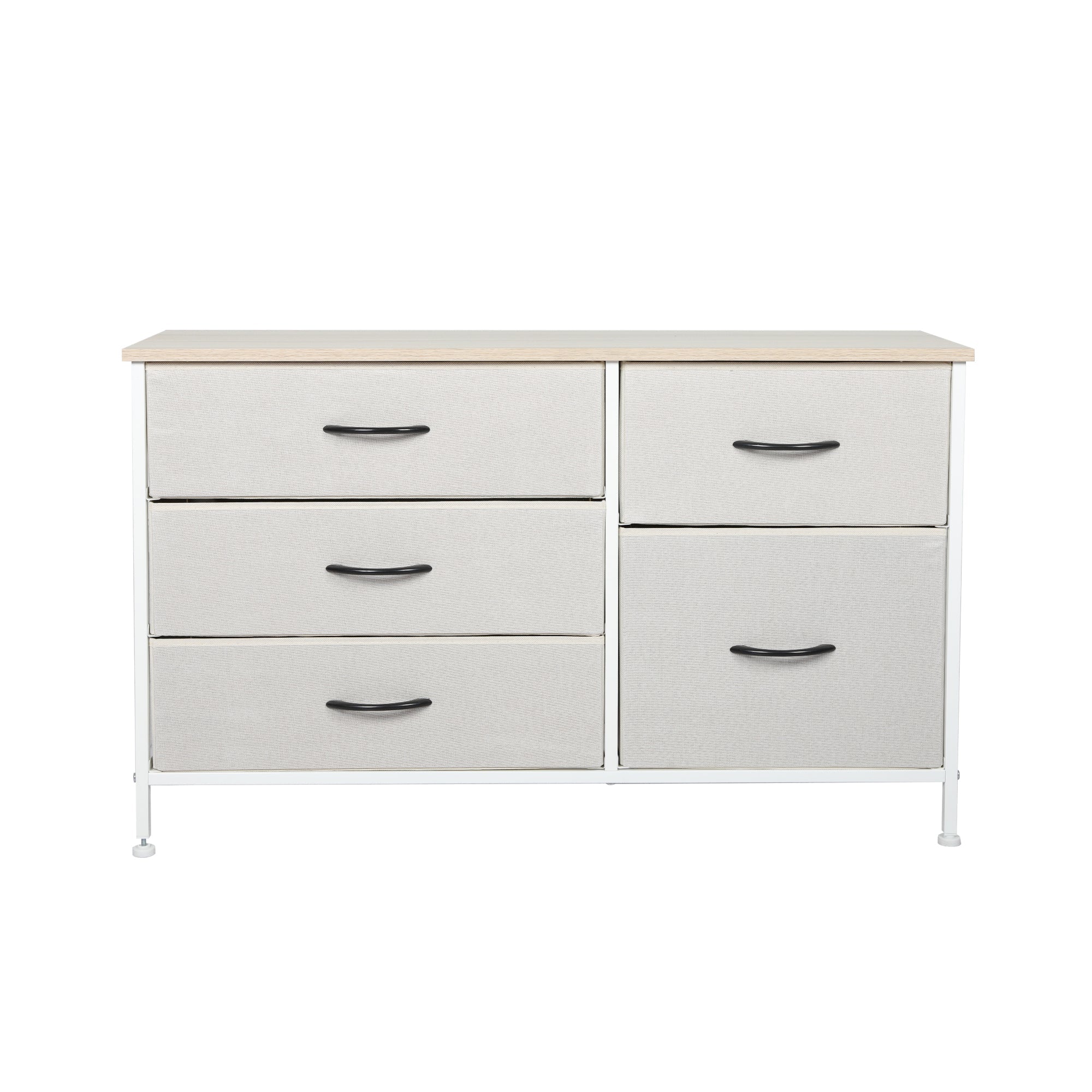 Storage Cabinet Tower Chest with Drawers - Beige - Rivercity House & Home Co. (ABN 18 642 972 209) - Affordable Modern Furniture Australia