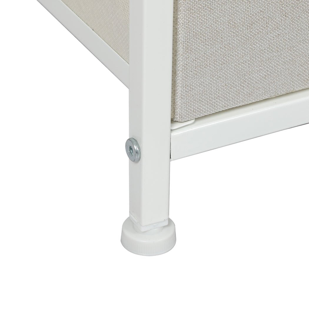 Storage Cabinet Tower Chest with Drawers - Beige - Rivercity House & Home Co. (ABN 18 642 972 209) - Affordable Modern Furniture Australia