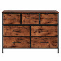 Storage Cabinet Tower Chest with Drawers - Brown