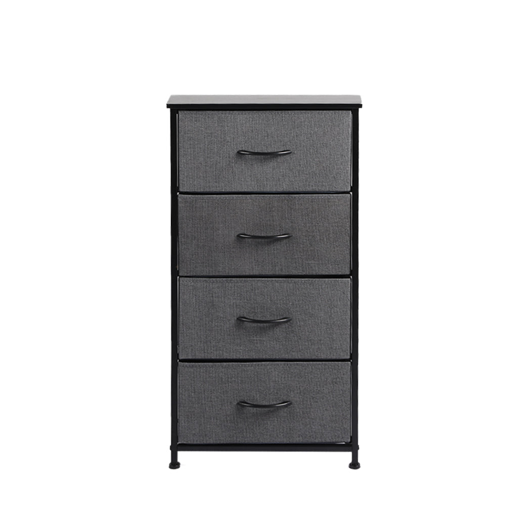 Storage Cabinet Tower Chest with Drawers - Dark Grey - Rivercity House & Home Co. (ABN 18 642 972 209) - Affordable Modern Furniture Australia