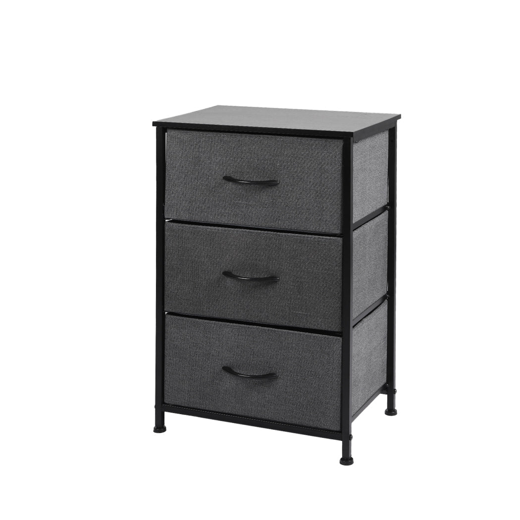 Storage Cabinet Tower Chest with Drawers - Dark Grey - Rivercity House & Home Co. (ABN 18 642 972 209) - Affordable Modern Furniture Australia