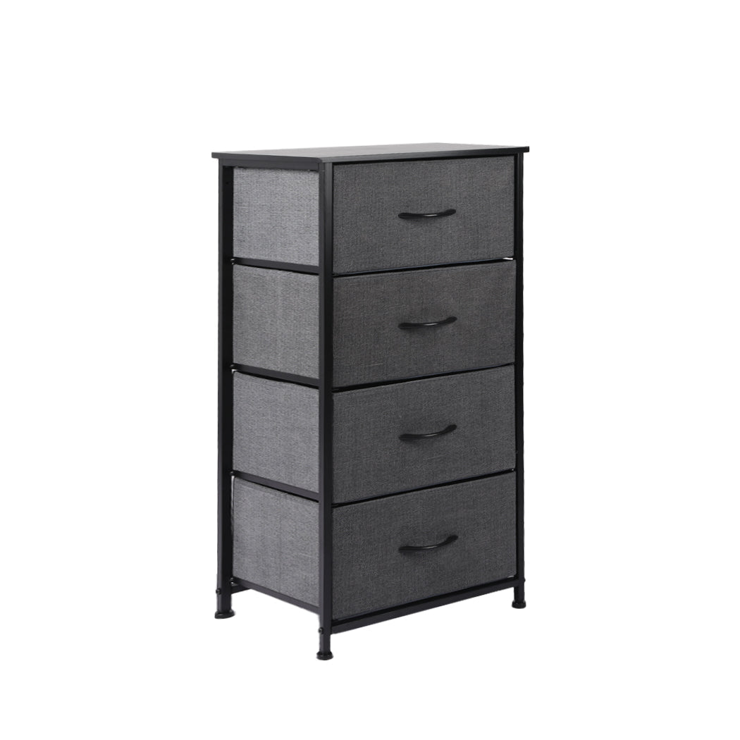 Storage Cabinet Tower Chest with Drawers - Dark Grey - Rivercity House & Home Co. (ABN 18 642 972 209) - Affordable Modern Furniture Australia