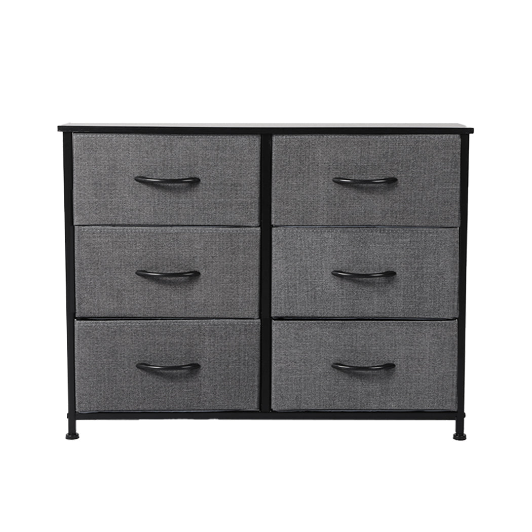 Storage Cabinet Tower Chest with Drawers - Dark Grey - Rivercity House & Home Co. (ABN 18 642 972 209) - Affordable Modern Furniture Australia