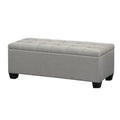 Storage Ottoman Blanket Box Grey