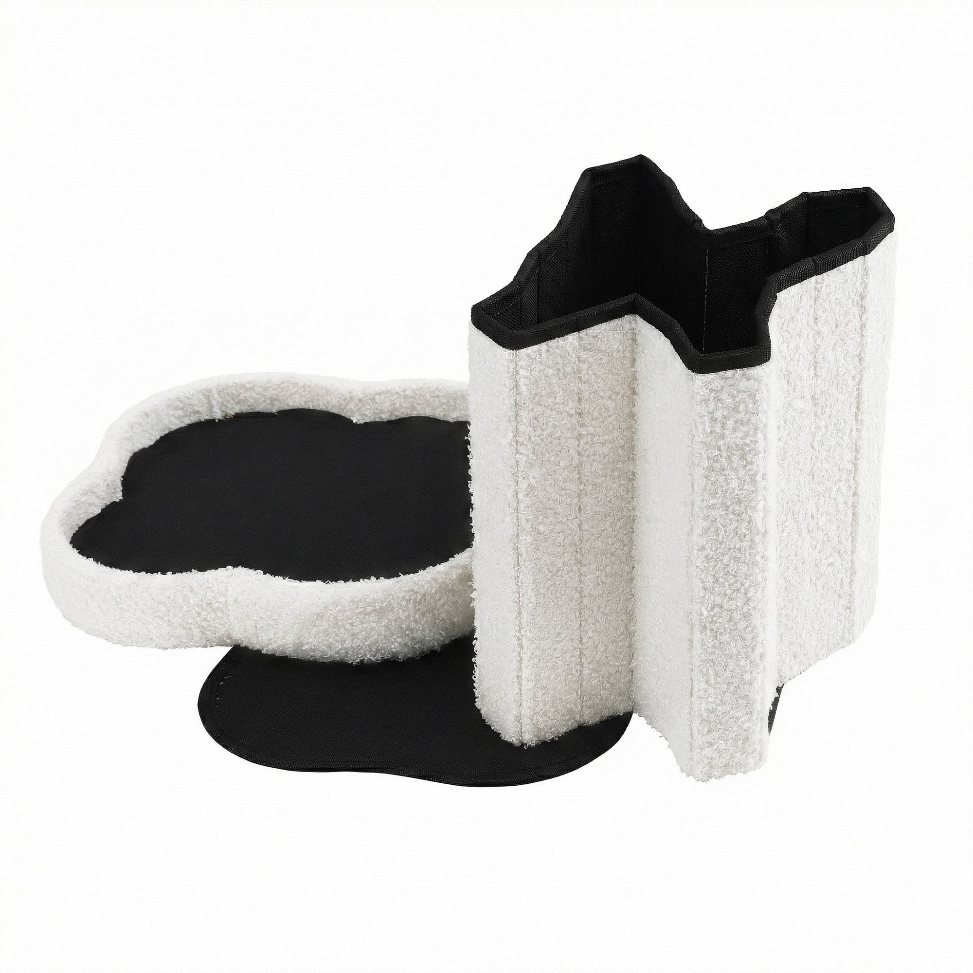 Storage Ottoman Foot Stool Foldable White - Furniture > Living Room > Ottomans & Footstools - Rivercity House & Home Co. (ABN 18 642 972 209) - Affordable Modern Furniture Australia