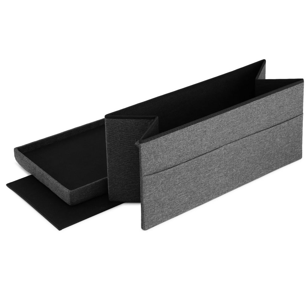 Storage Ottoman Foot Stool Rest Foldable - Furniture > Living Room > Ottomans & Footstools - Rivercity House & Home Co. (ABN 18 642 972 209) - Affordable Modern Furniture Australia